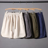Hearujoy Summer New Trendy Brand Suede Men's Shorts All-match Loose Retro High Street Five-point Pants Army Green Dark Gray Apricot